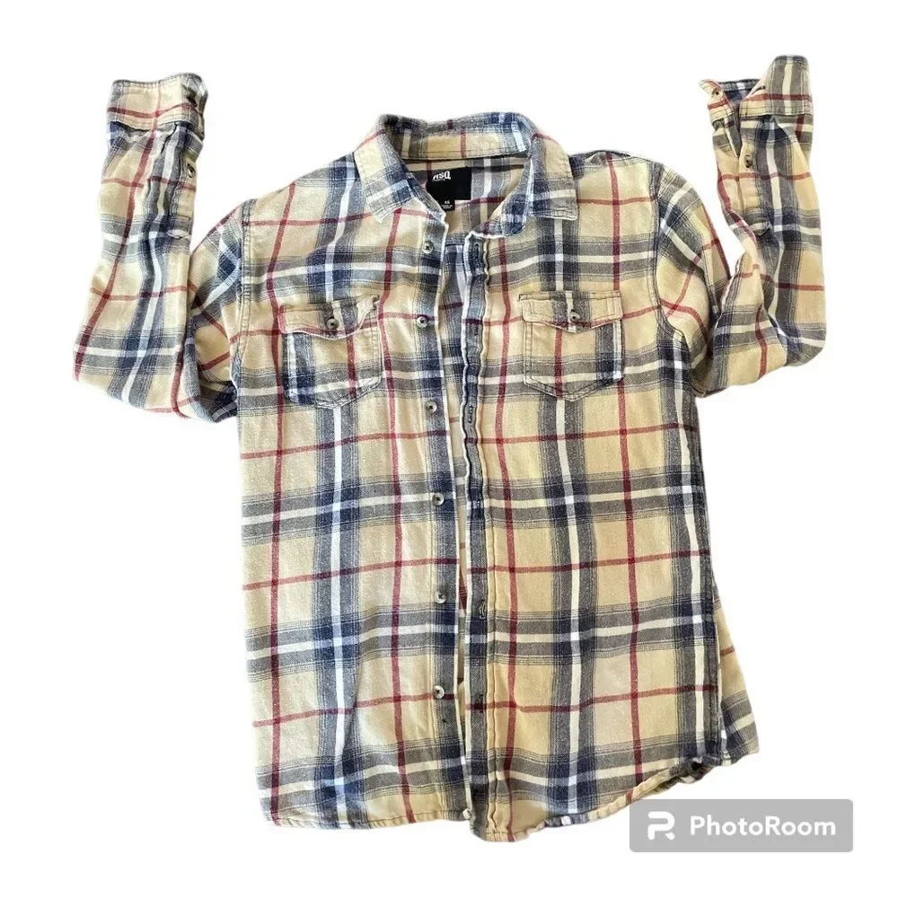 ⚡️RSQ Plaid Buttoned Down Flannel Shirt ~ Size XS ⚡️ - Picture 1 of 4
